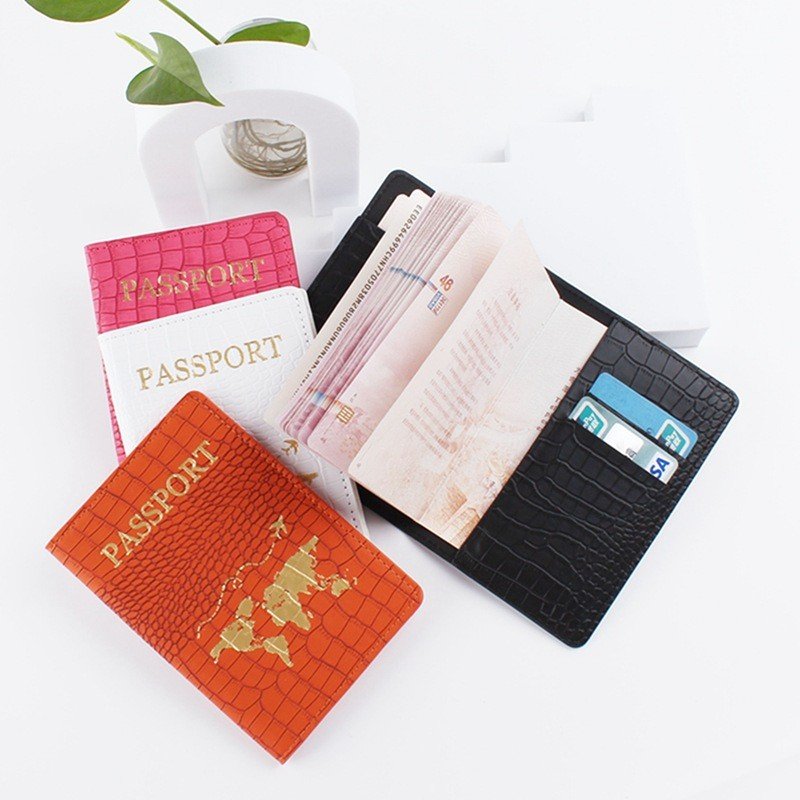 pu crocodile skin ultra-thin passport bag small card bag multi-card sleeve small exquisite coin wallet can print logo