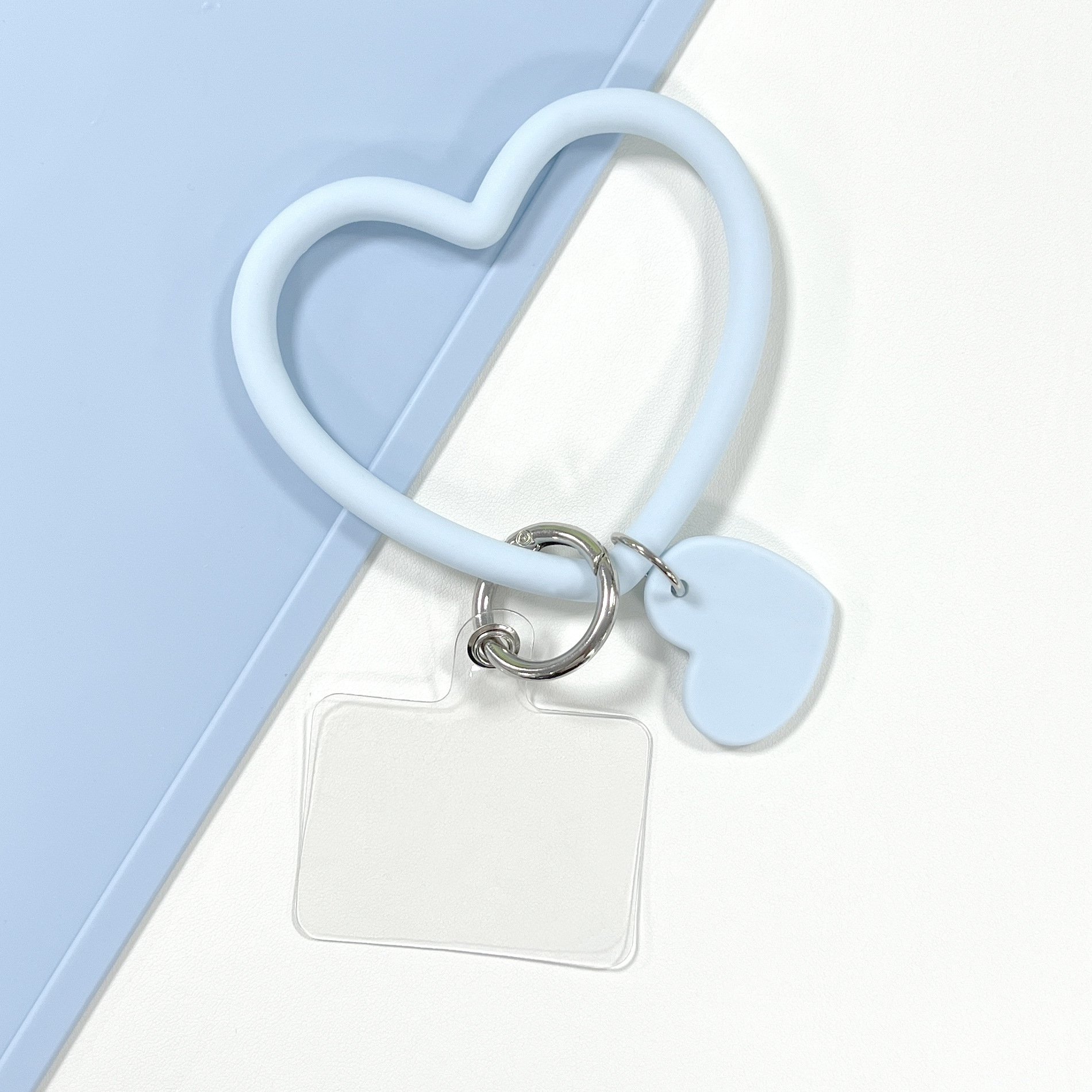 Hot selling popular new Wristband Rings heart shape Cell Phone Holder Silicone Circle Round Lanyard Phone Accessories Holder