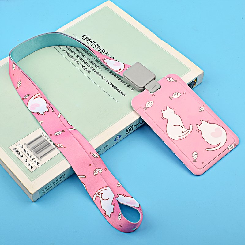 String Neck Straps with Clip Cute Card Holder Polyester