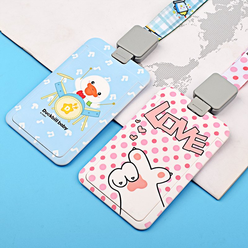 String Neck Straps with Clip Cute Card Holder Polyester