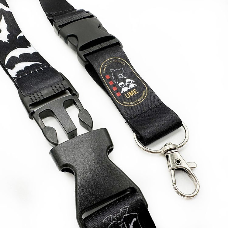 Customized Design Promotional Breakaway Lanyard Custom Design Dye Polyester Safety Sublimation Lanyard Keychain Sublimation