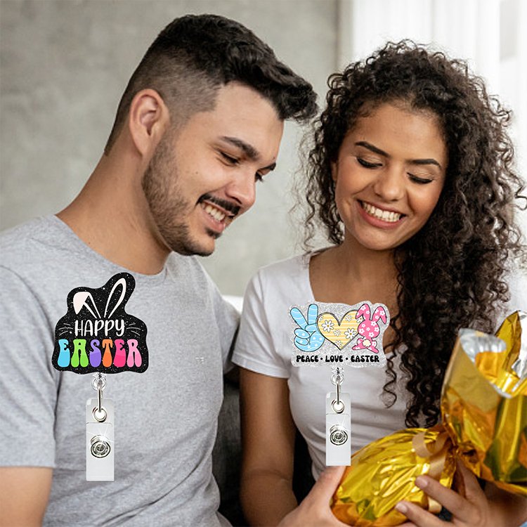 Wholesale Good Quality Custom Acrylic Name Badge Reels Retractable Matte