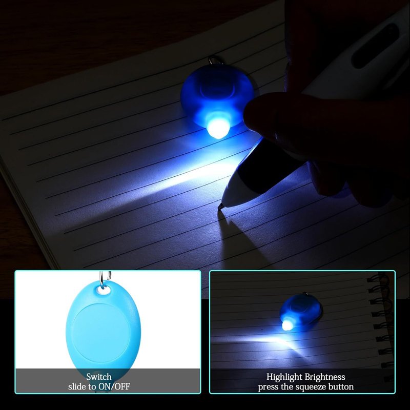 Nurse Profession Accessories Set Permanent Marker Mini Highlighter Pen Set Badge Holder LED Keychain nurse accessories