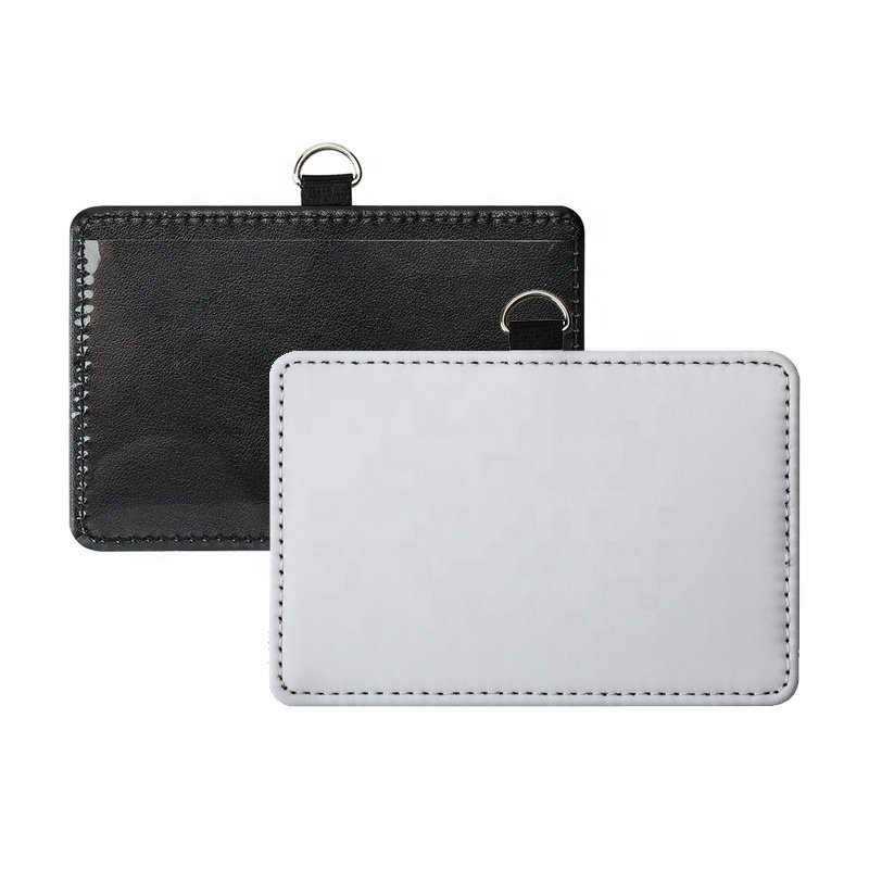 DIY Design Work ID Card Holder Customized Logo Business Card Protector Sublimation Blank Name Badge Card Holder