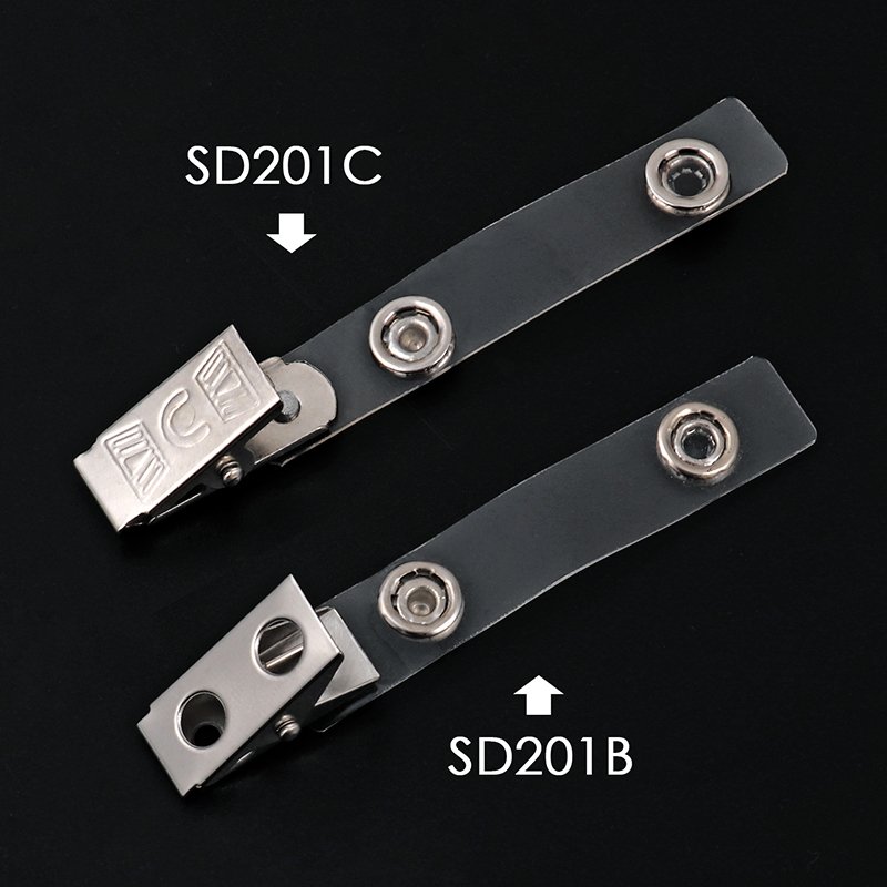 Foska Hot Sale Small Metal Name Badge Clips