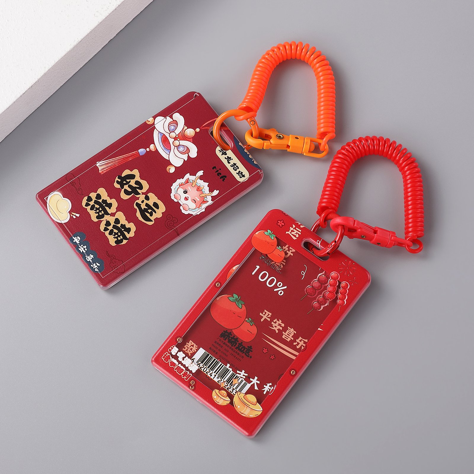 High Quality Acrylic plastic id card holder Custom Print Name Badge Fashion Card Holder