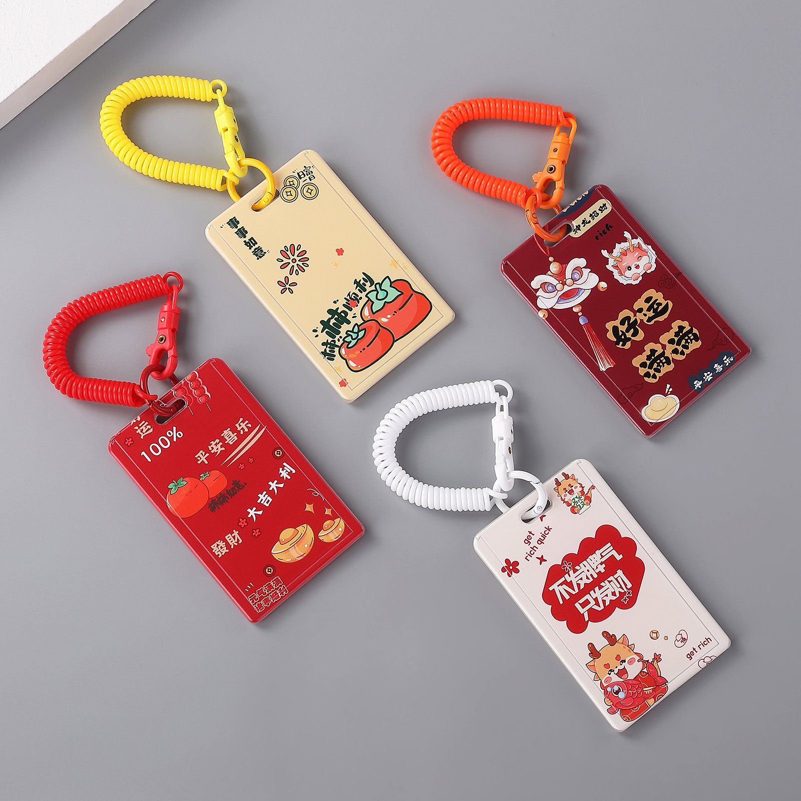 High Quality Acrylic plastic id card holder Custom Print Name Badge Fashion Card Holder