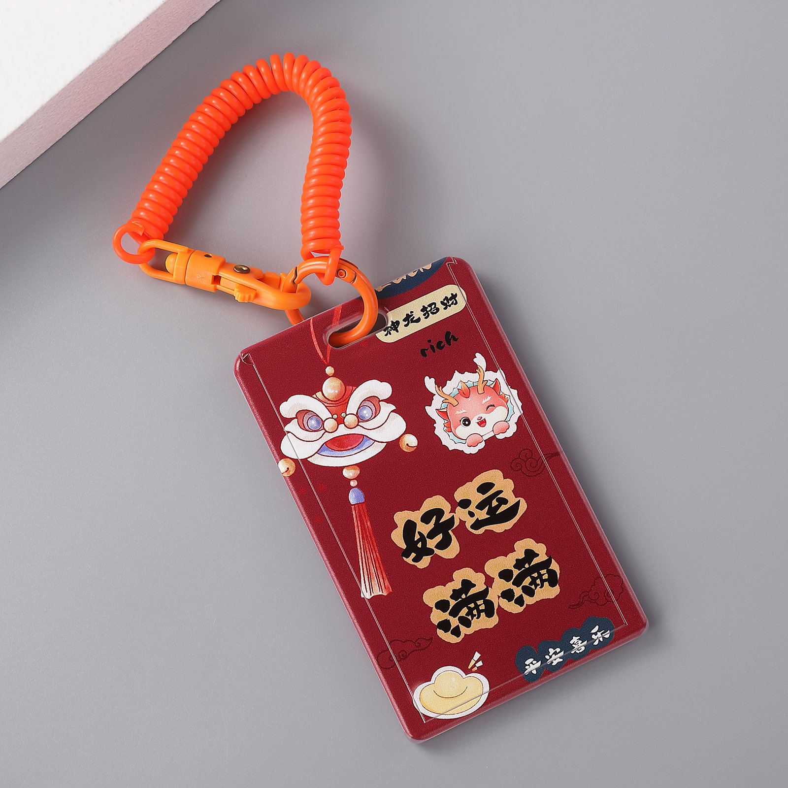 High Quality Acrylic plastic id card holder Custom Print Name Badge Fashion Card Holder