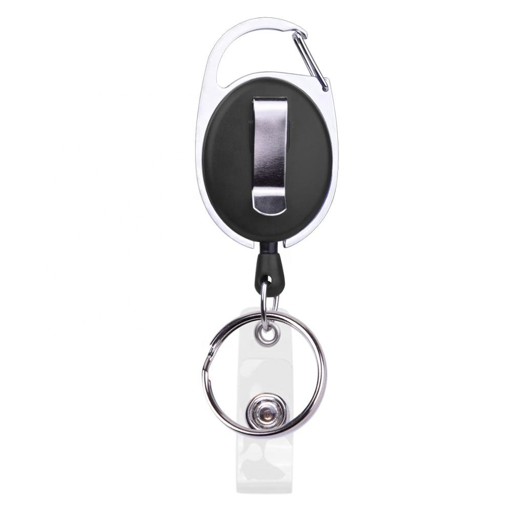 Hot-Sale Heavy Duty Retractable Carabiner Badge Holder Reel Clip China Manufacturer Bulksale