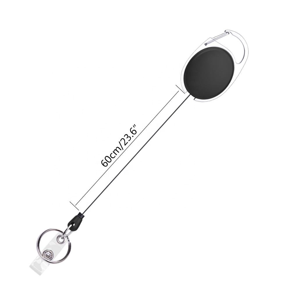 Hot-Sale Heavy Duty Retractable Carabiner Badge Holder Reel Clip China Manufacturer Bulksale