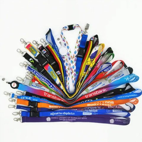 Silky ID Card Dori Satin tape Lanyard For School / Collage / Organization at Wholesale Price Different Color Available