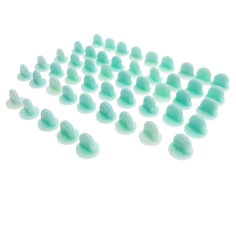 PVC Rubber Pin Backs Tie Tack Lapel Holder Clasp Pin Cap Keeper For Uniform Badges