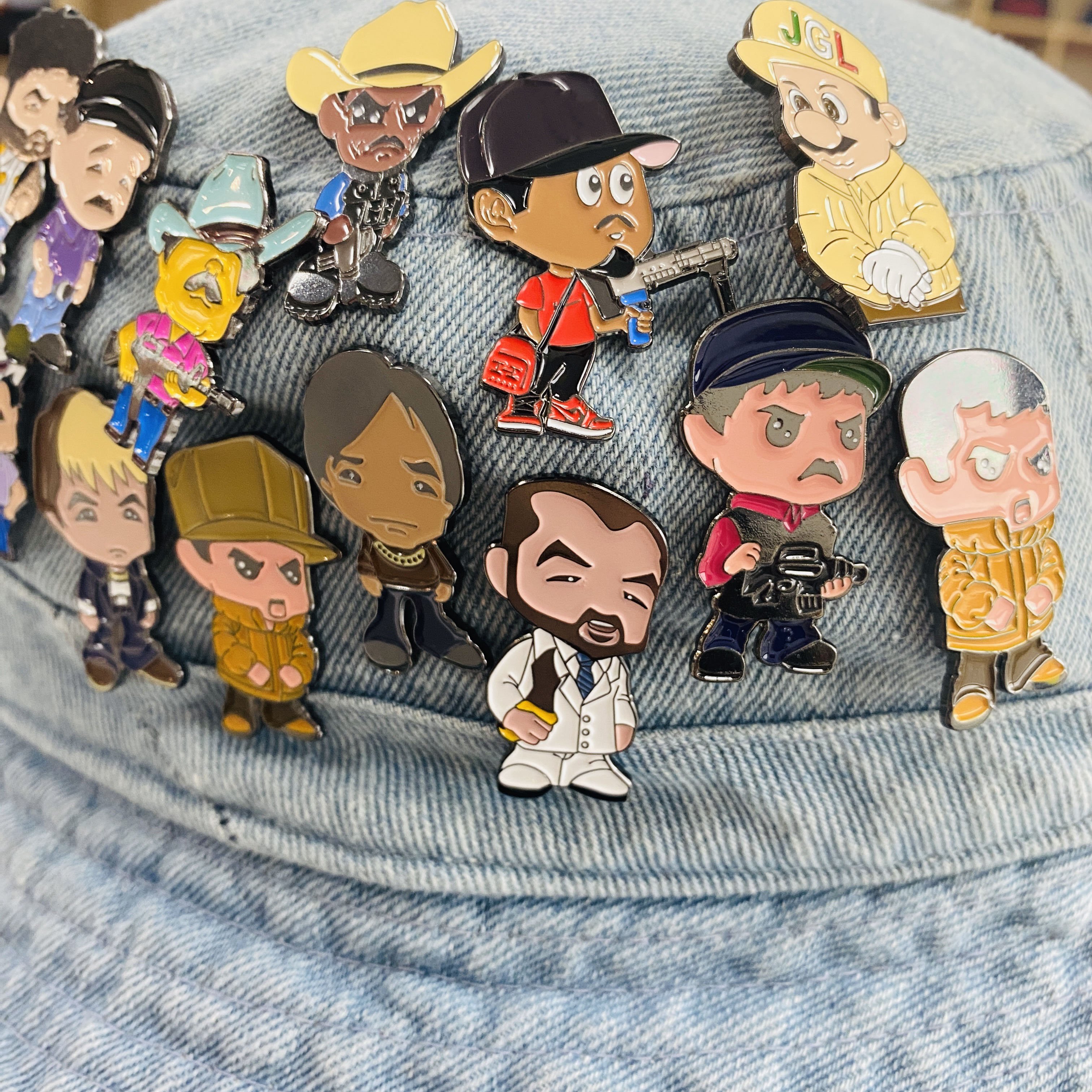 Wholesale Baseball Cap Hat Pins Custom Logo Soft Enamel Hat Clip Holders Hat Club Pins