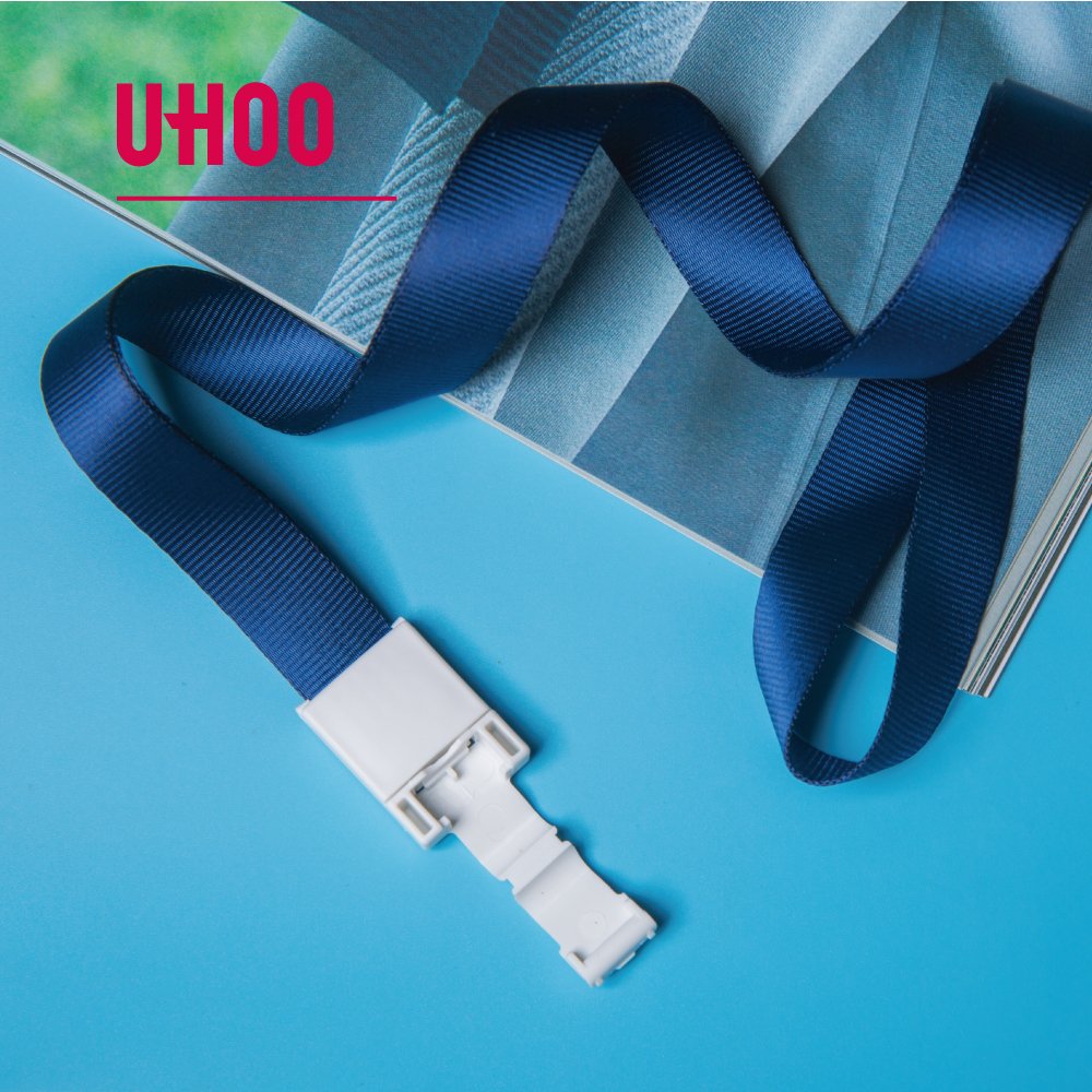 OEM UHOO high quality multicolor 15mm width lanyard with current ready stock Lanyard custom logo