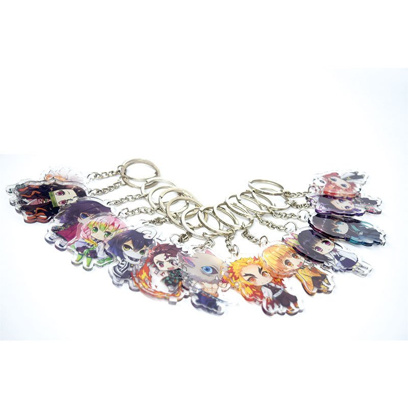 Make your own anime keychain Key ring Transparent blank transparent custom anime acrylic key hangers