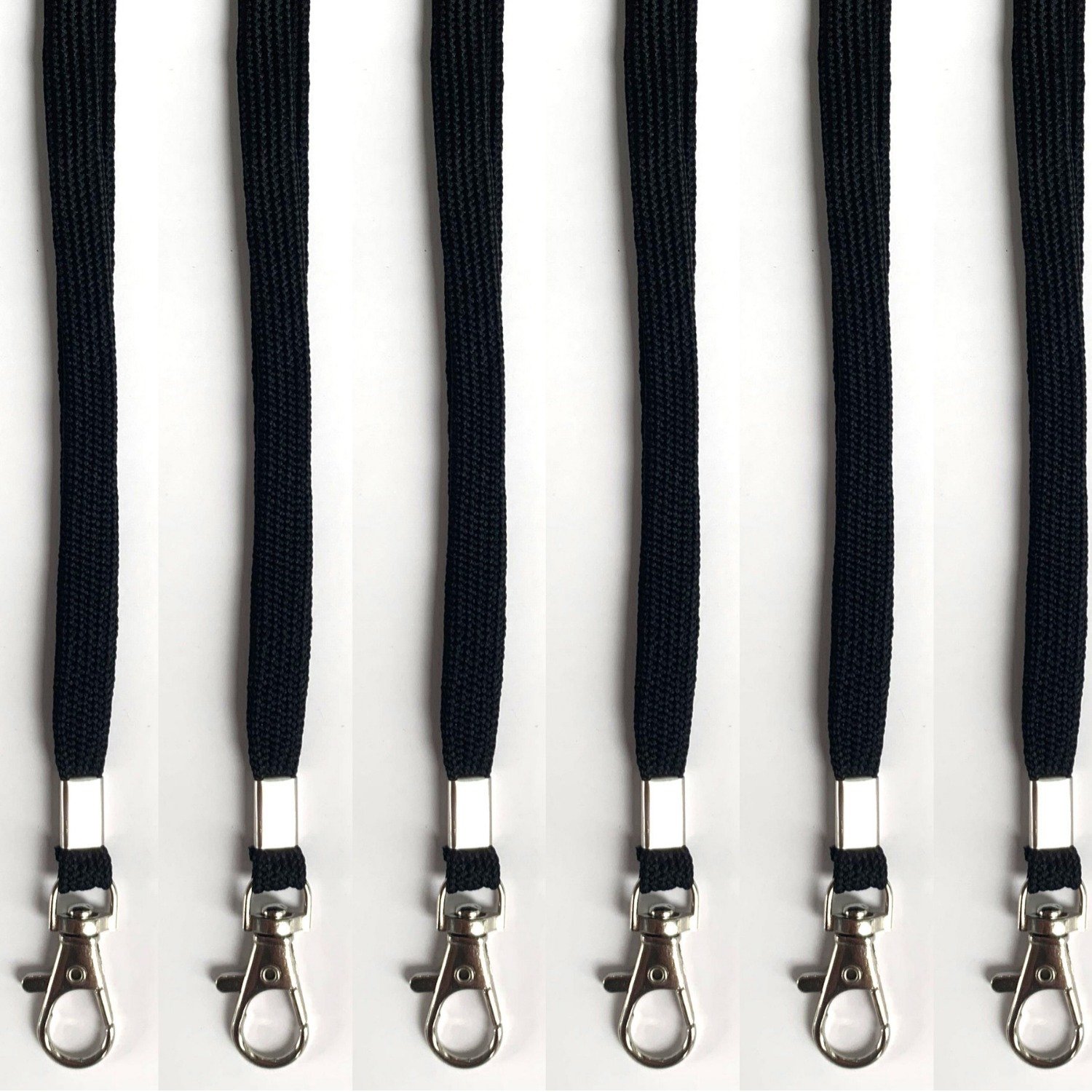 Custom Logo Lanyards Plain Blank Lanyard Nylon Key Chain Neck Strap With Metal Rigger Snap Hook