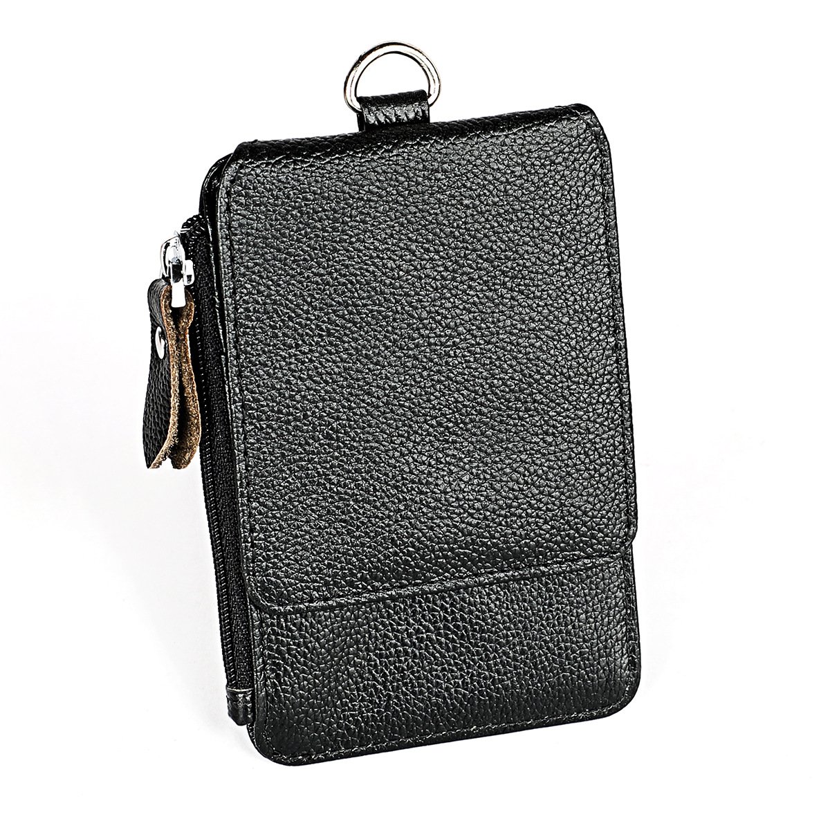 Factory Genuine Leather Business ID/badge Holder Case Lanyard Purse with Neck Strap Name Tag ID Card Holder Chest Card Work Pass