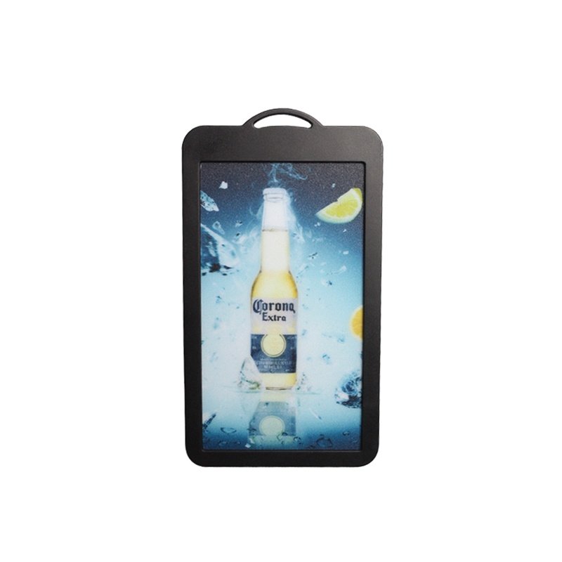 Rectangle Backlit LED Badge Holder Necklace
