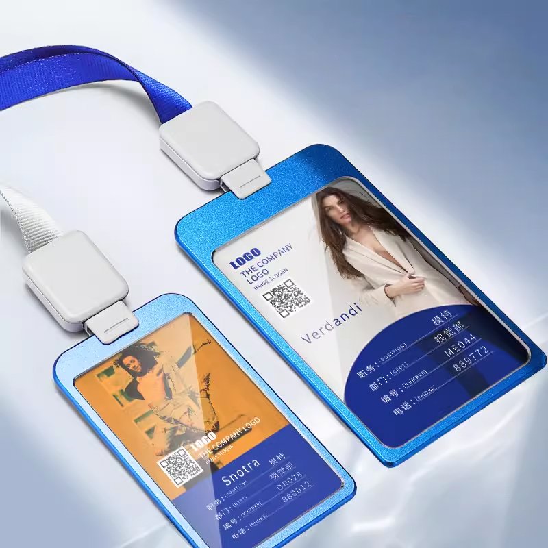 Custom Logo Personalized Polyester Sublimation Lanyard with Id Card Badge Holder with Neck Lanyard