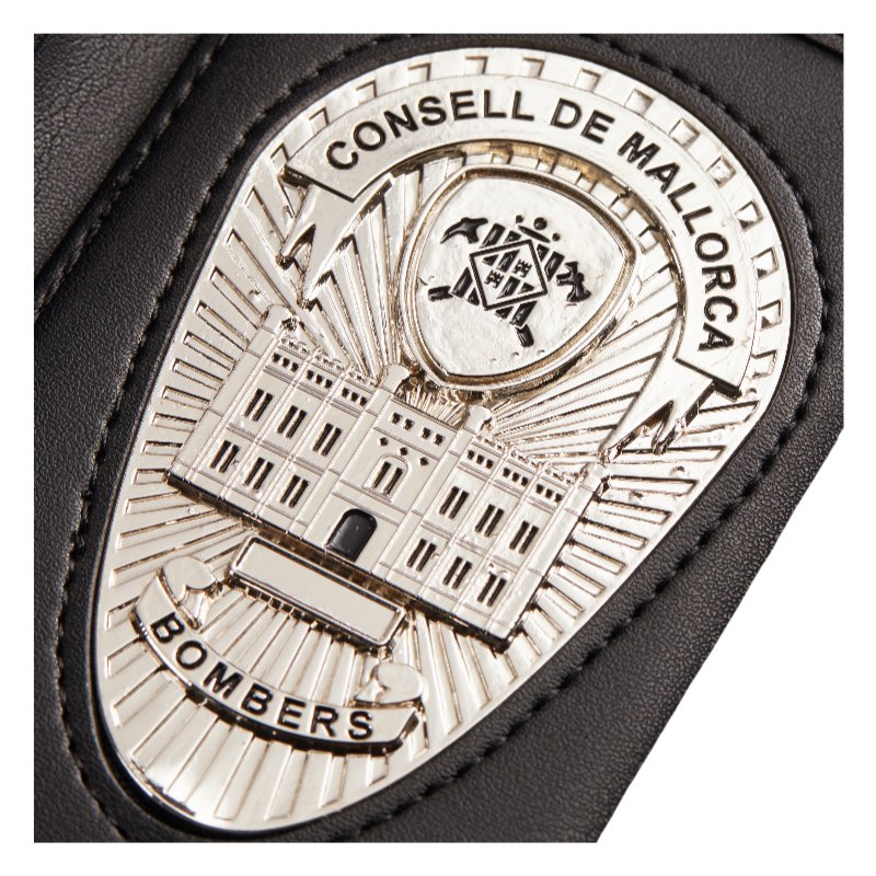 2024 Factory Design Custom Metal Officer Badges Security Badge With Leather Wallet Holder