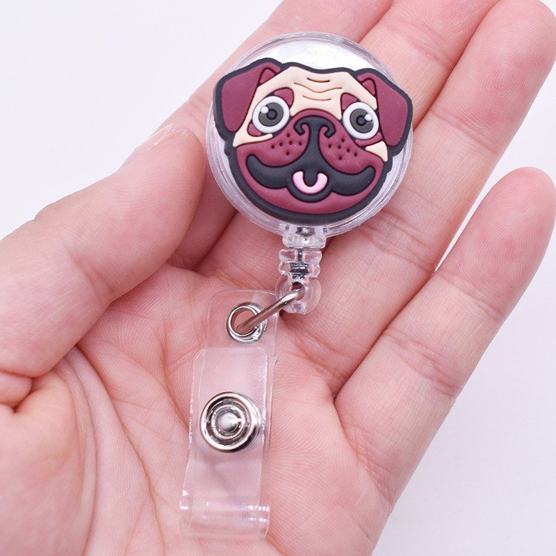 Cartoon Retractable Pull Badge Reel ID Lanyard Name Tag Card Badge Holder Reels Doctor Nurse Supplies Credential Holder