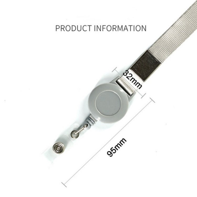 Hot Sale Custom Blank Retractable Lanyard ABS round Shape Retractable Badge Holder Accessory Badge Reel Lanyard