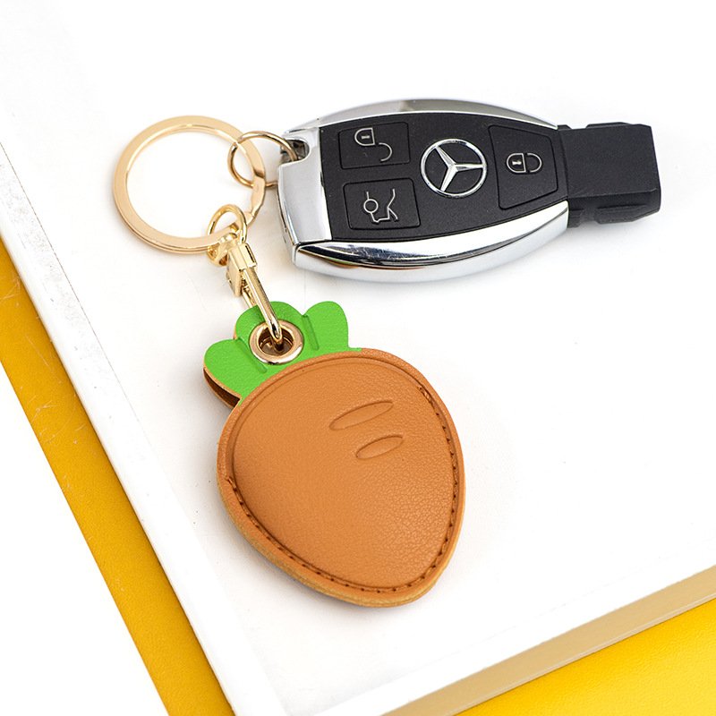 Xinxing New Cartoon Access Card Leather Keychain Protective Cover Access Card Holder Creative Cute Backpack Pendant Gift