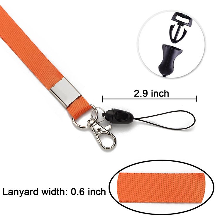 Lanyard Retractable Badge Reel Clip for id Card Badges Holders Vertical Punched Zipper Waterproof 2 Pack