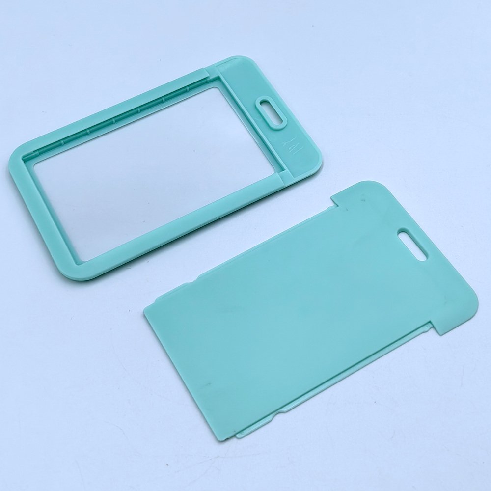 Custom Design UV Print ABS Plastic Staff Hanging Card Holder ID Name Badge Holder