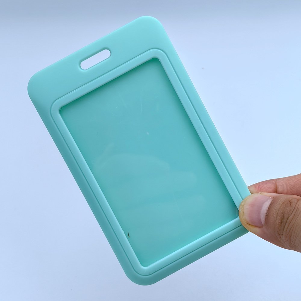 Custom Design UV Print ABS Plastic Staff Hanging Card Holder ID Name Badge Holder