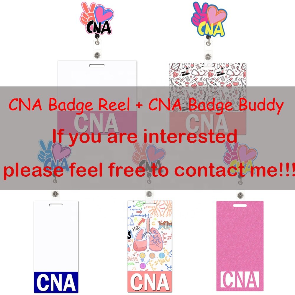 Wholesale Medical CNA Badge Reel Retractable With Alligator Clip For Nurse Name Card Hospital Work Accessories Gifts