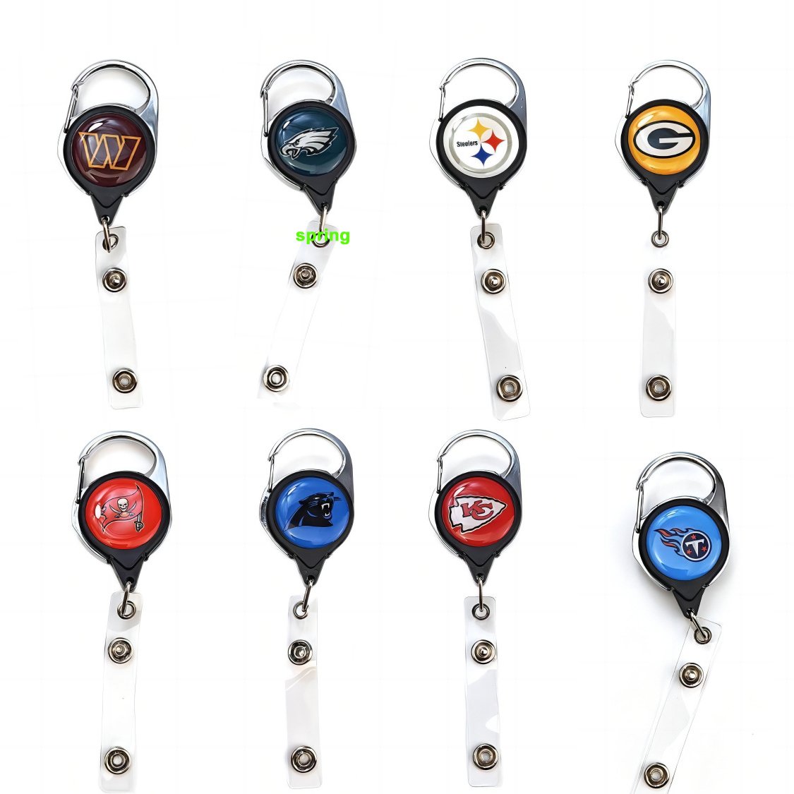 USA Rugby Fans Gifts Football Retractable Badge Reel Lighter Clipper Leash Retractable Keychain Premium Badge Holder