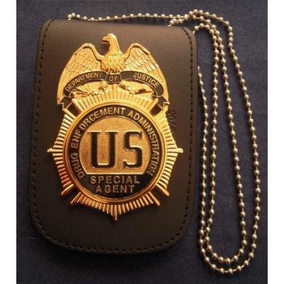 Leather Neck chain Badge Holder Wallet Leather Badge Holder Purse Badge Cases