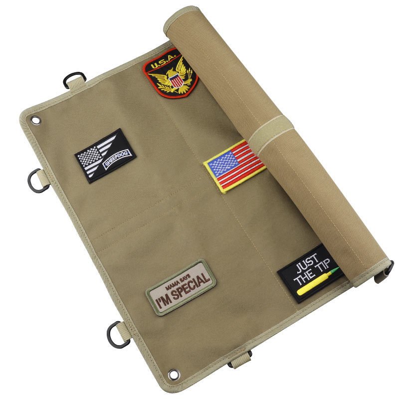 Tactical Patch Display Panel Holder Board for Combat Morale Uniform Hook and Loop Emblems, No Patches Included