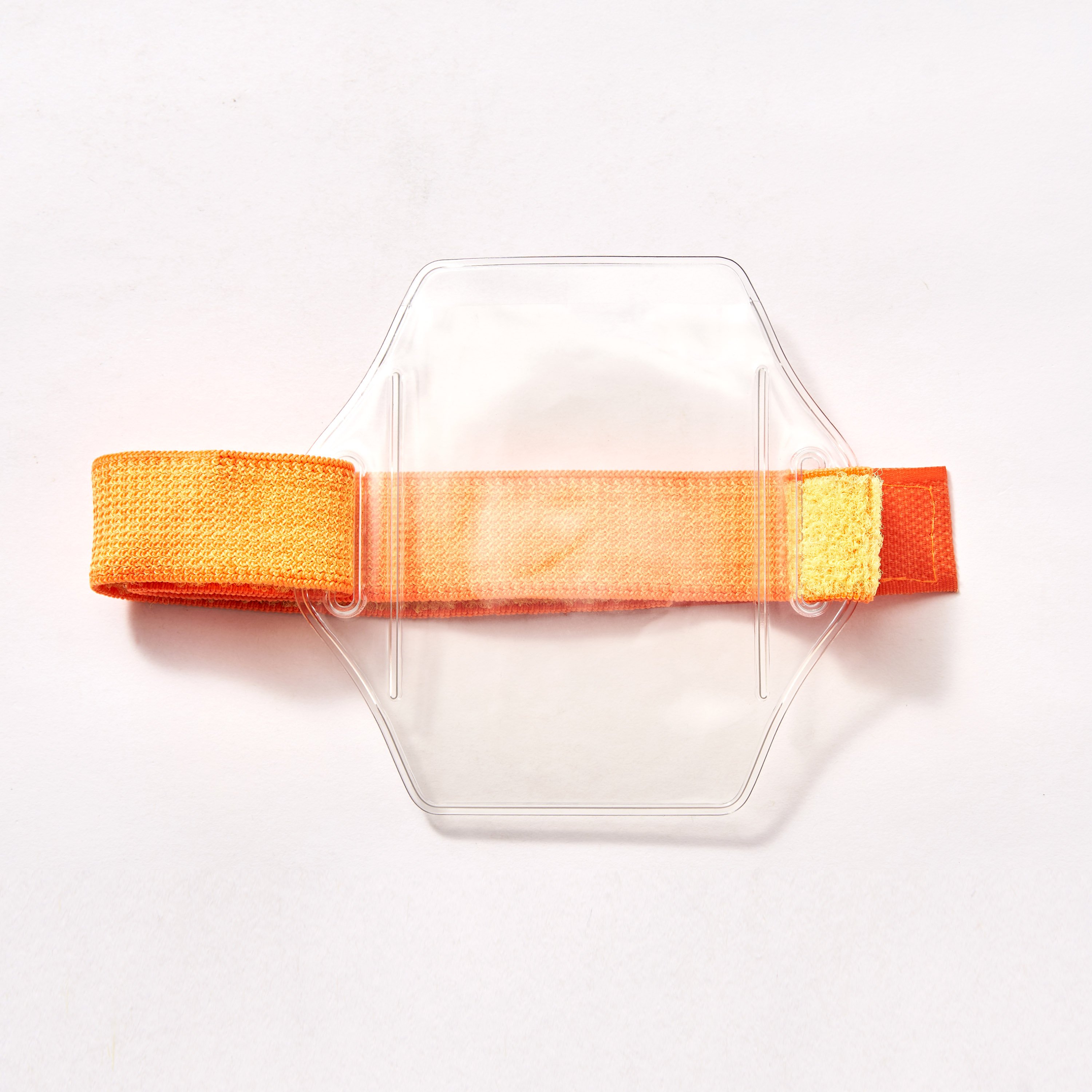 Bestom Adjustable PVC Vinyl ID Card Holder Transparent Badge Holder with Waterproof & Dustproof Feature Clear Arm Band Name Tag