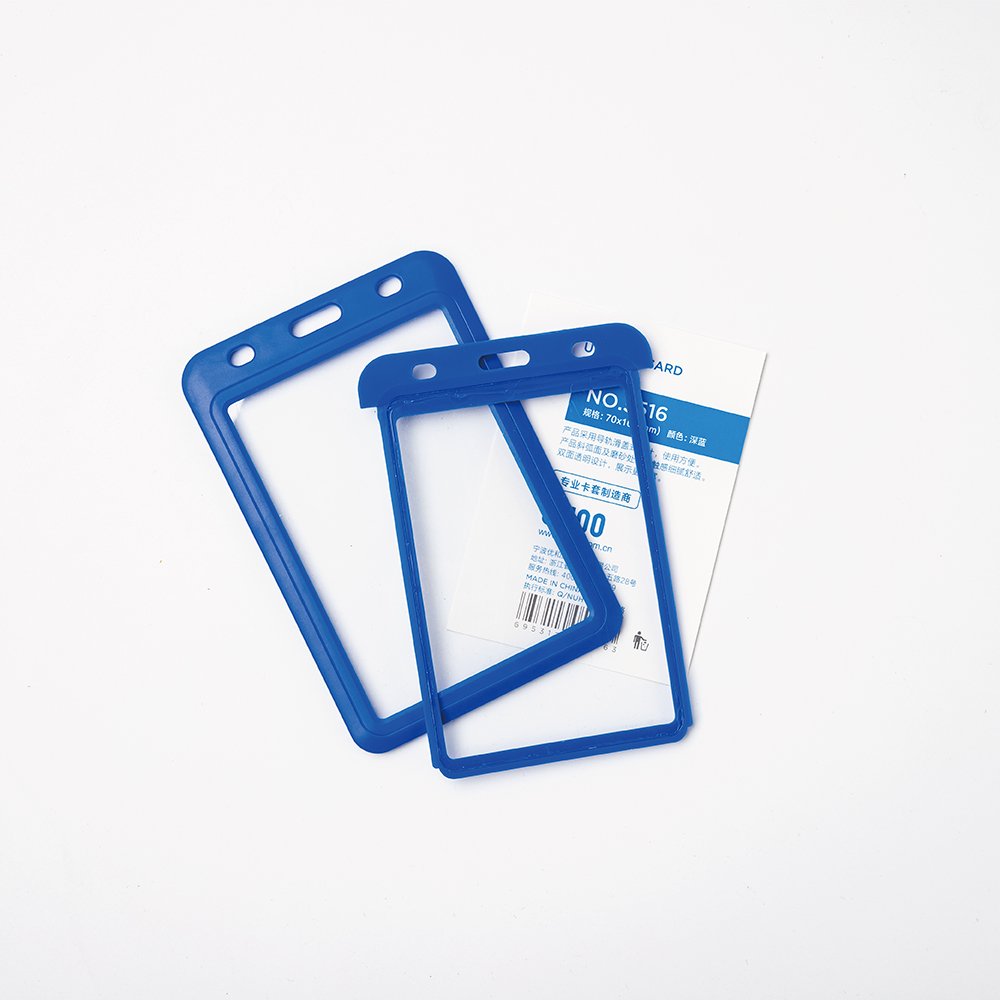 High quality large size double sides visible uhoo 5516 ABS ID card holder