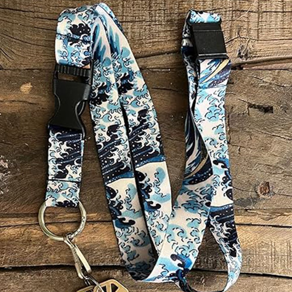 Lanyard for Keys, ID Badge, Accessories Neck Lanyard for Men and Women with Quick Release Buckle and Flat Ring
