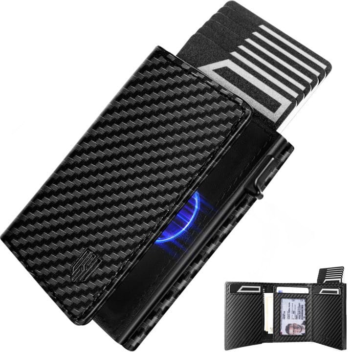 RFID Metal Card Holder Wallet Pop Up Aluminium Card Holder Stamp Logo Pop Up Card Holder