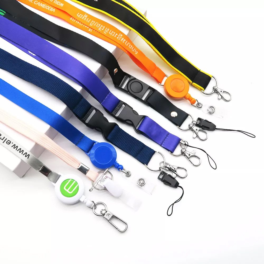 Promotional Card Holder Other Woven Tool Custom Sublimation Printed Logo Breakaway Bottle Opener Neck Polyester Lanyard