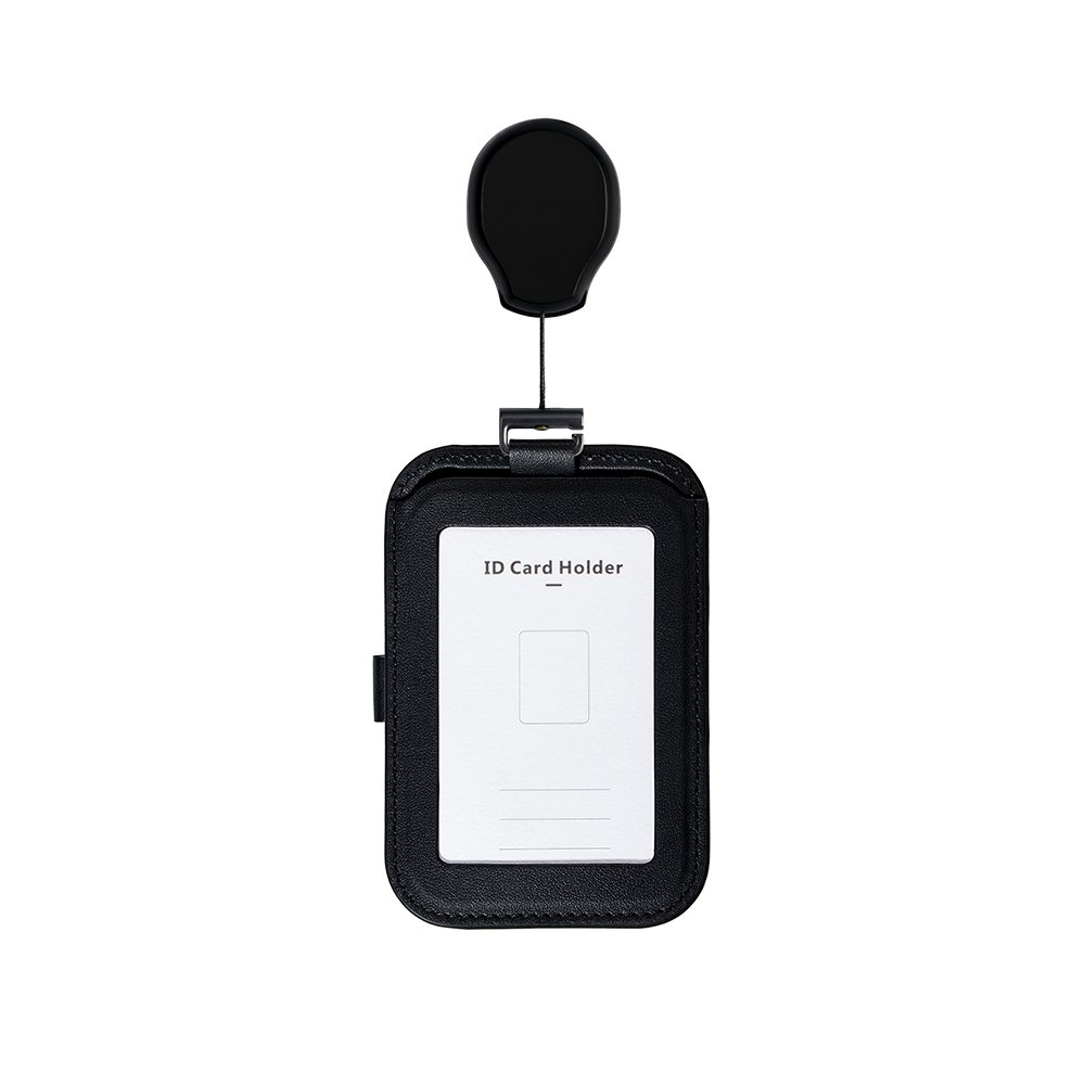 Hot Selling Custom Logo Anti-scratch Anti-rfid Leather Name Tag Id Card Badge Holder with Lanyard Porta Tarjetas Para Identidad