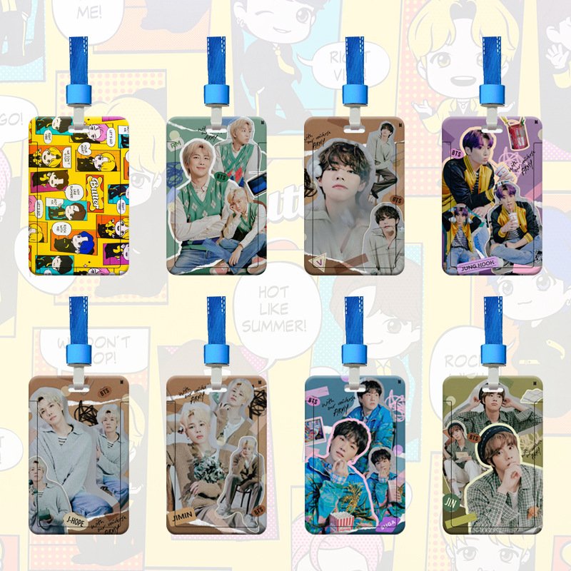 New BT Youth Group card holder student ID holder bus meal card badge student meal card customized KPOP photocard holder