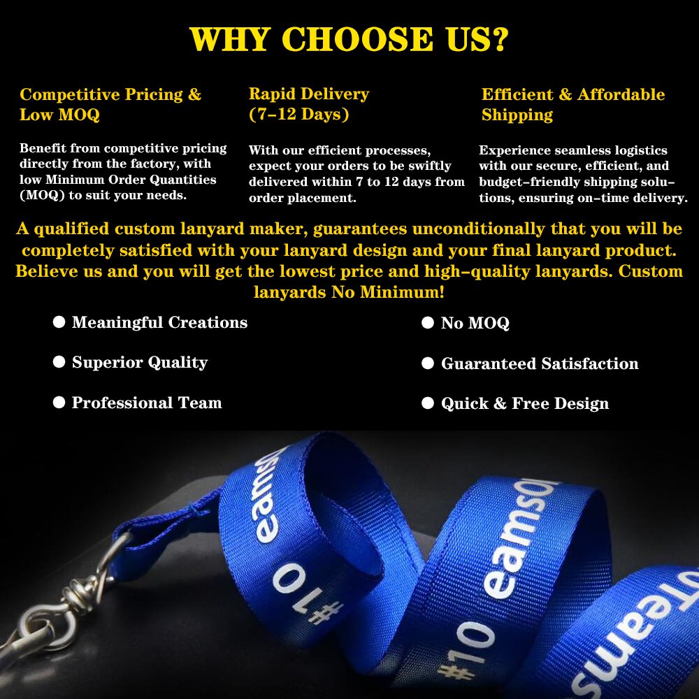 Low Moq Custom Printed Blank Sublimation Neck Strap Id Badge Card Holder Lanyards With Logo Custom Polyester Lanyard