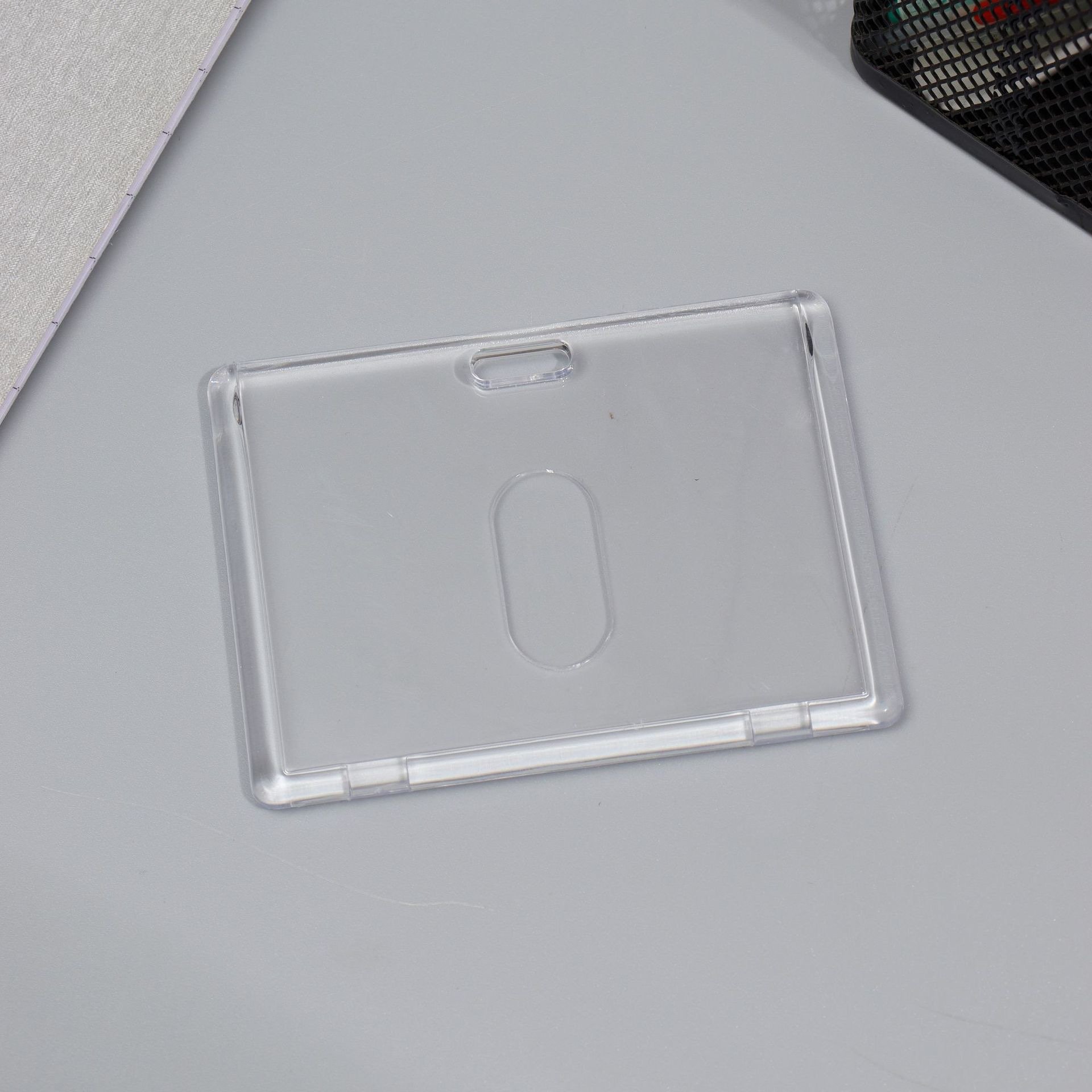 Custom Crystal Acrylic Name Card ID Card Holder For Business