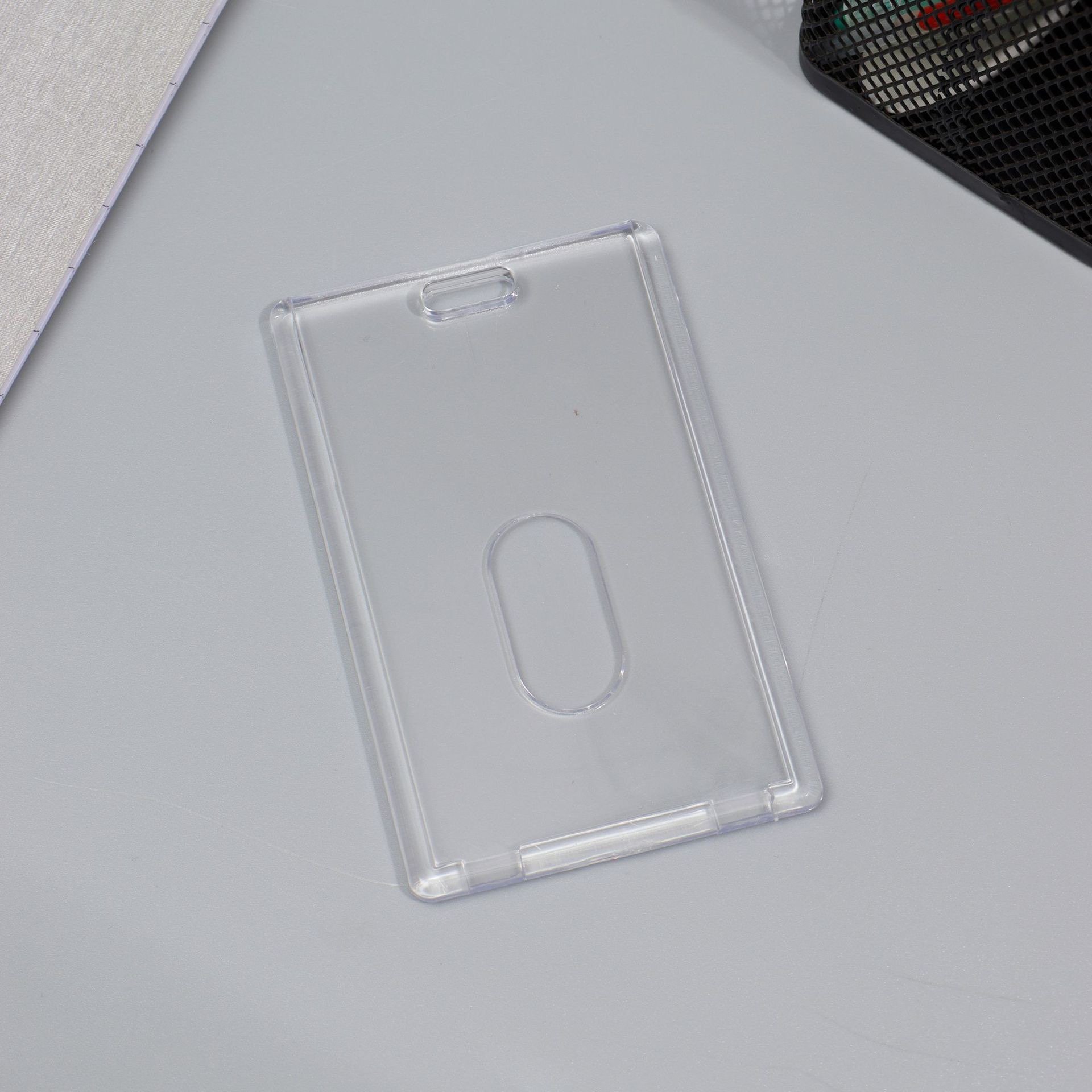 Custom Crystal Acrylic Name Card ID Card Holder For Business