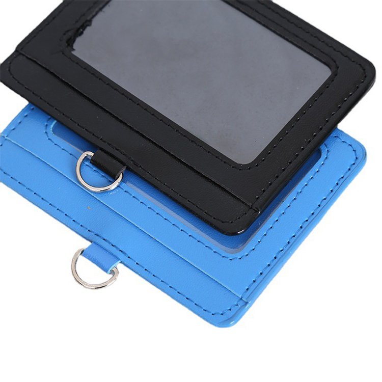 Wholesale Slim Pu leather id card holder badge holder