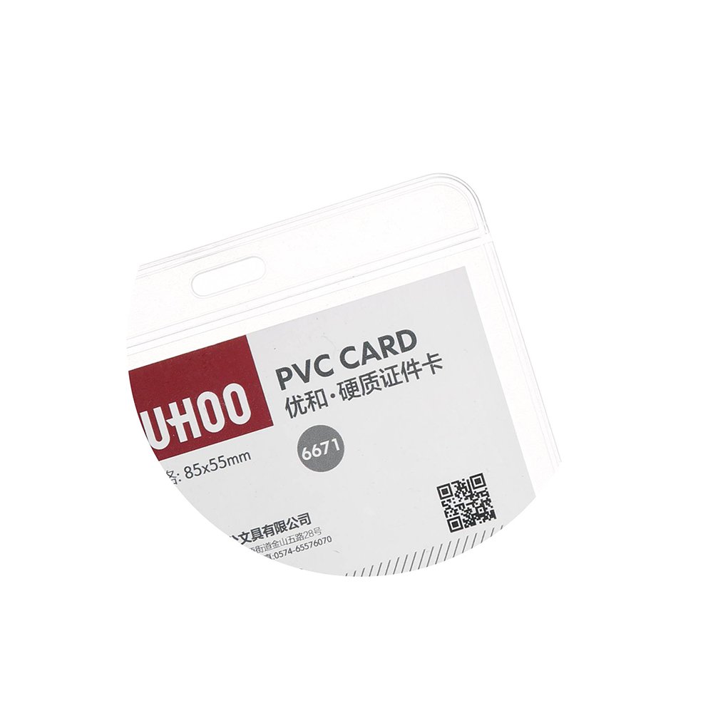 High quality transparent id card holder Wholesale 6671 Vinyl Clear Soft PVC Card Holders for Doctors and Nurses ID Cards