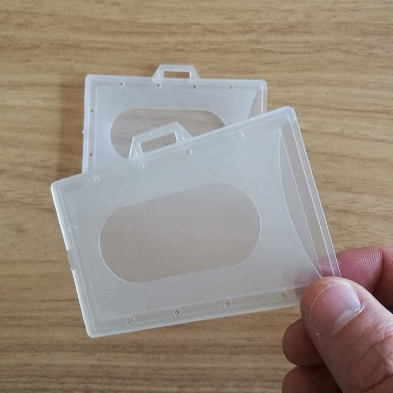 Nurse ID Badge Holder Horizontal Hard Plastic Name Card Case