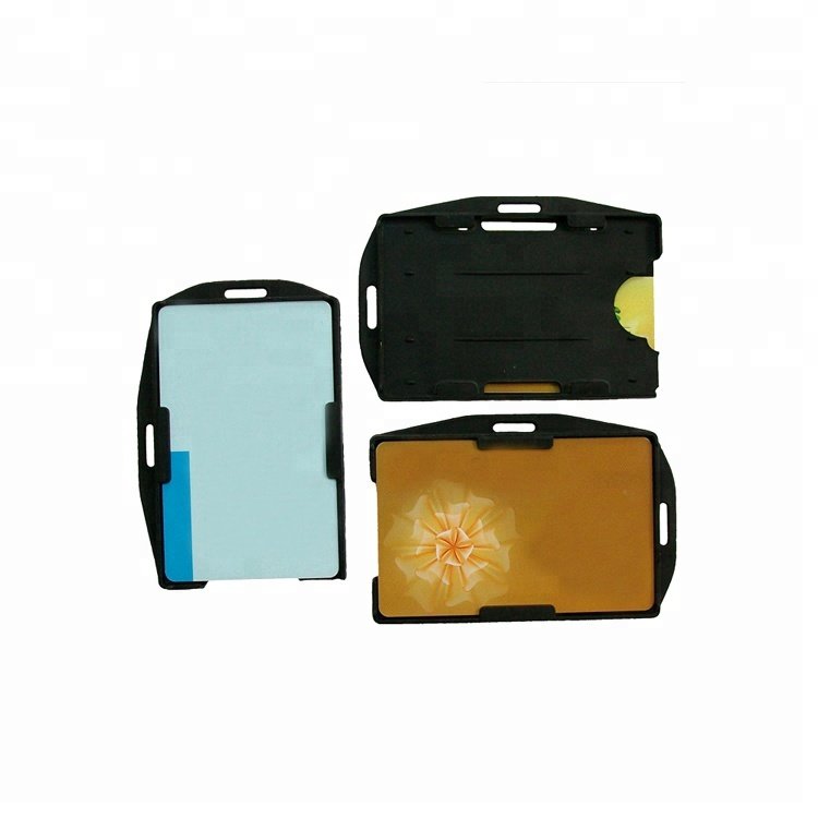 Hot sales Eco-Friendly Colorful Customized Student Waterproof Hard Plastic Id Card Badge Holder