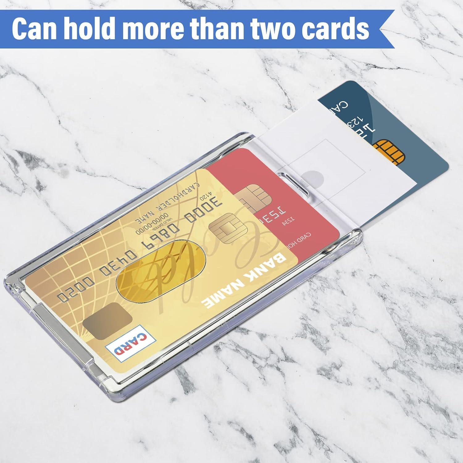 Wholesale Quality Transparent Acrylic Horizontal Vertical Work ID Badge Card Holder