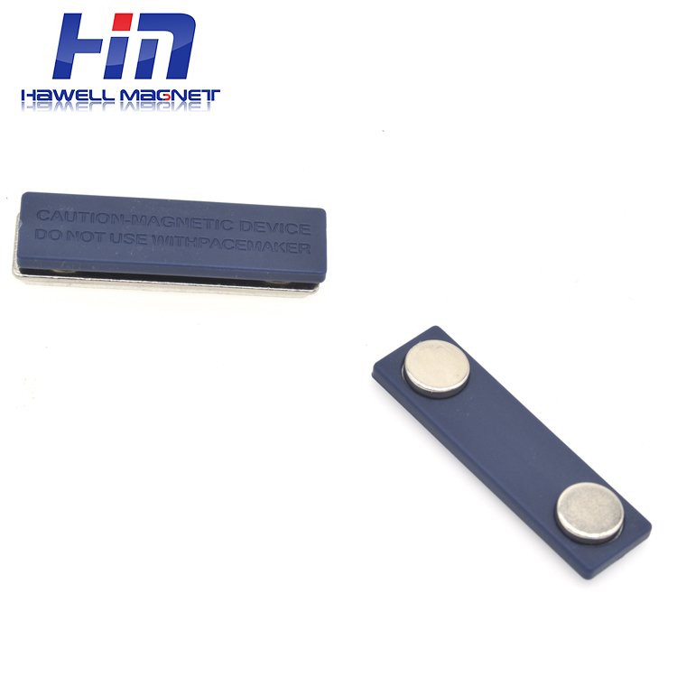 changeable Magnetic metal name badges reusable magnetic name badge Fastener Holder